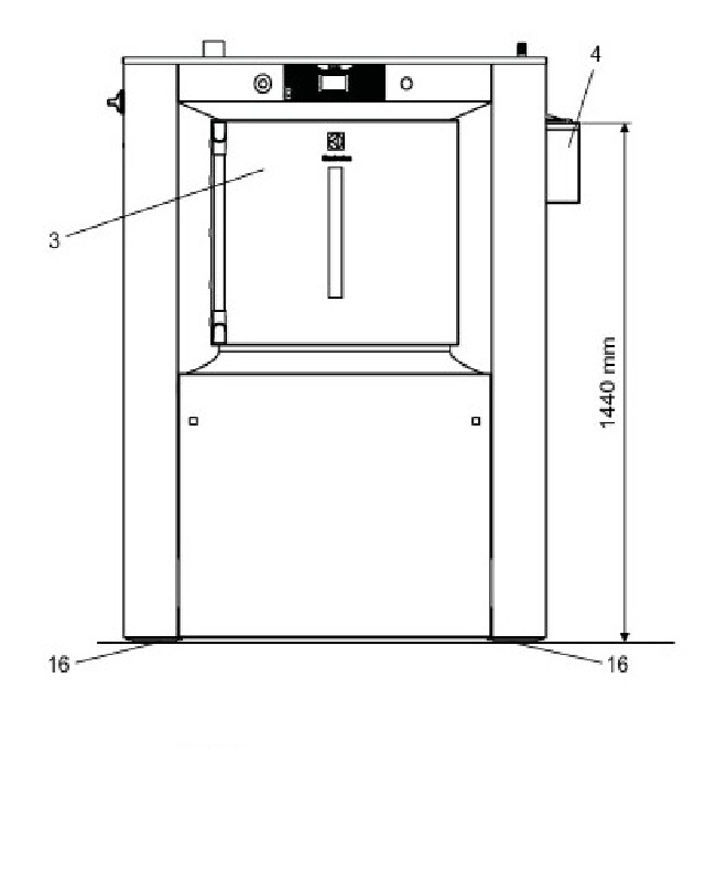 Electrolux Professional WB6-20 бар’єрна прально‑віджимна машина 20 кг
